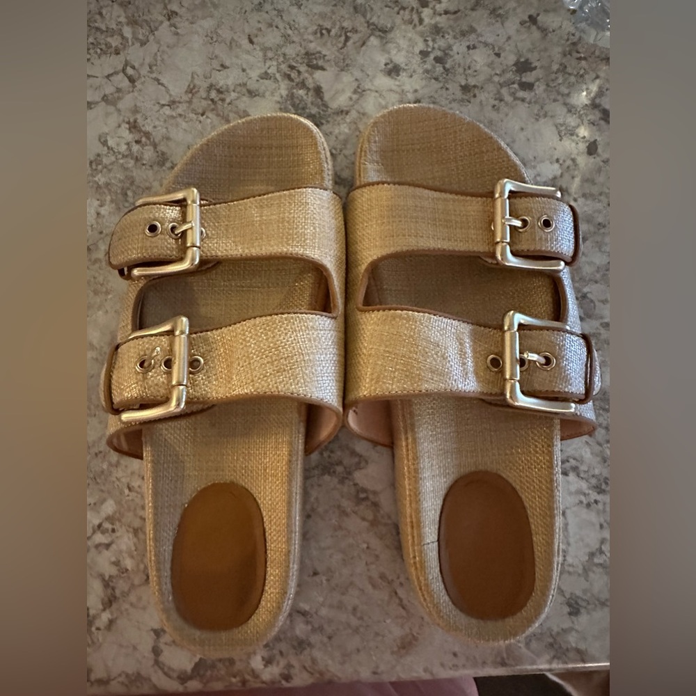 J.crew woven buckle sandals